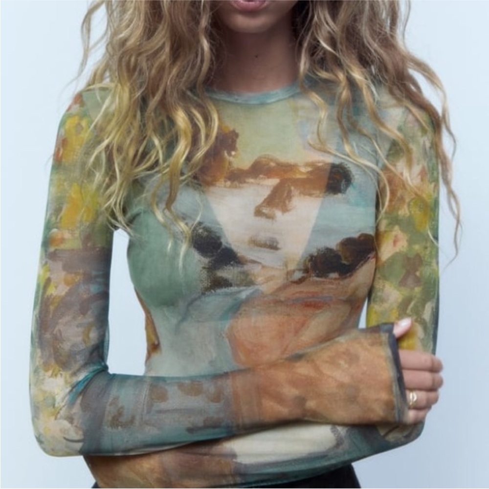 Zara A Modern Olympia Print Bodysuit